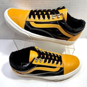 VANS Old Skool MTE Apricot Black Skate Shoes Sneakers Leather SZ Men 7.5 Women 9
